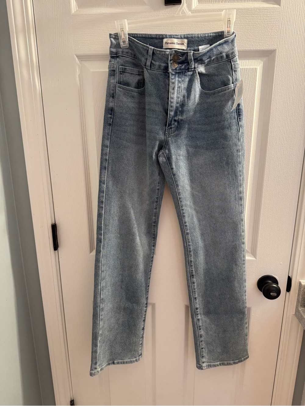 Dynamic Denim Light Wash Straight Jeans, NWT, size:3